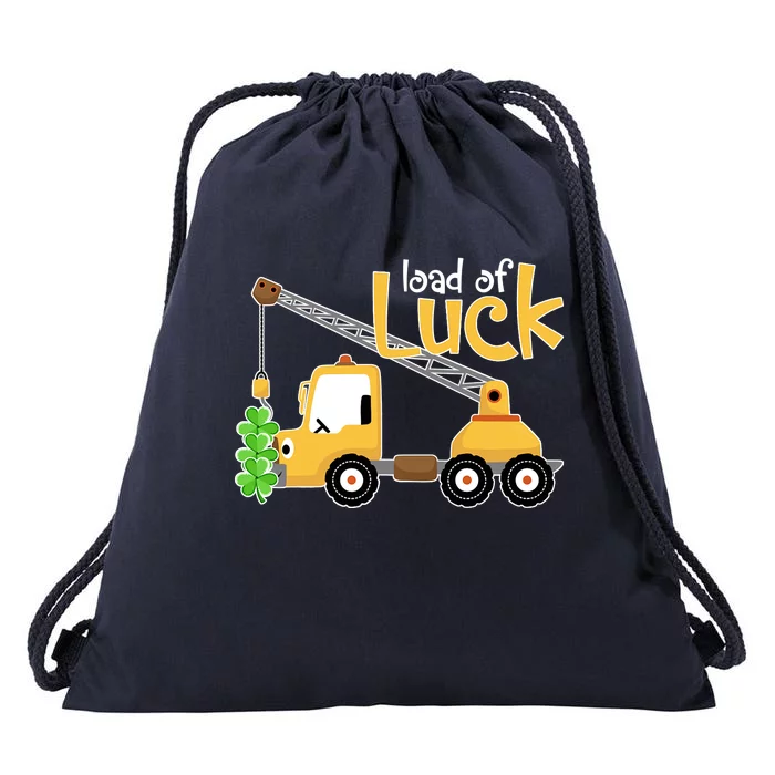 Loads Of Luck Shamrock Funny Truck Saint Patricks Day Drawstring Bag