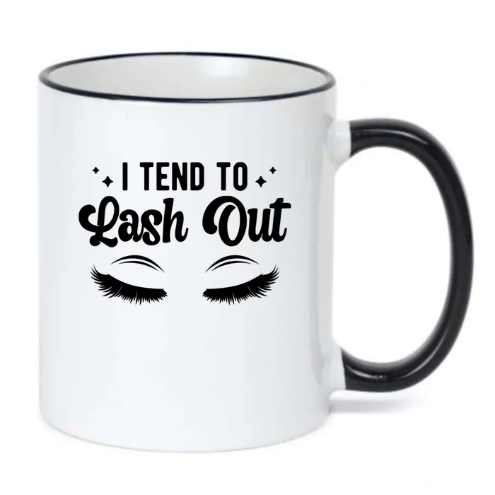 Lash Out Lash Tech Lash Technician Gift Black Color Changing Mug