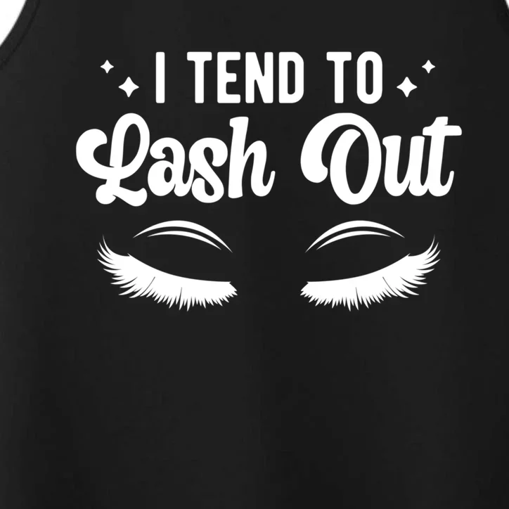 Lash Out Lash Tech Lash Technician Gift Performance Tank