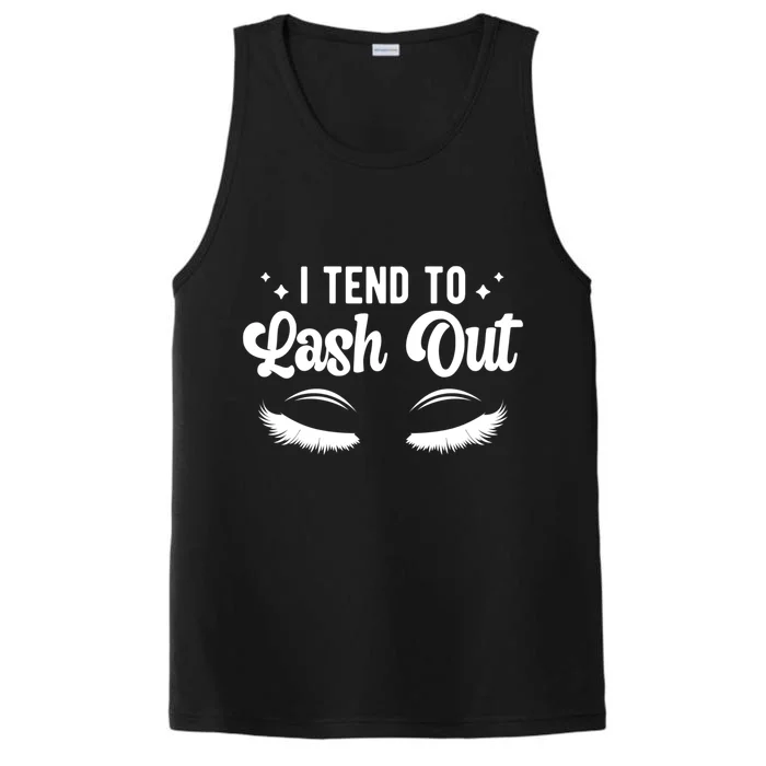 Lash Out Lash Tech Lash Technician Gift Performance Tank