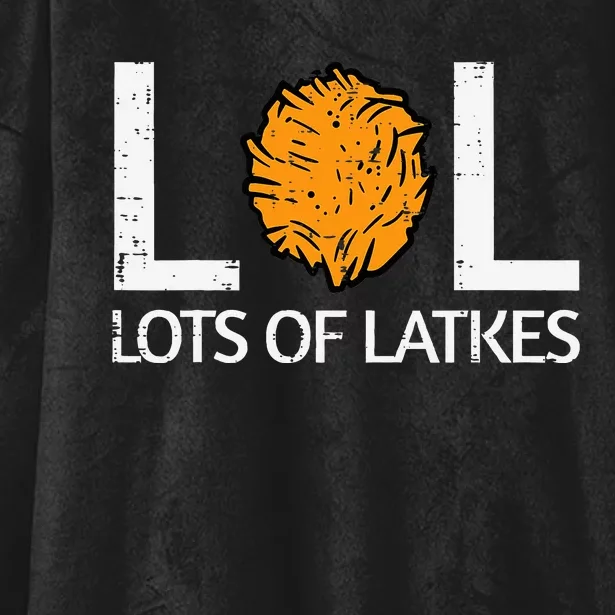 Lots Of Latkes Funny Jew Hanukkah Chanukah Hooded Wearable Blanket