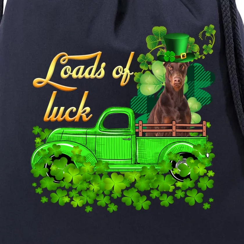 Loads Of Luck Truck Dober St Patrick's Day Cute Gift Drawstring Bag