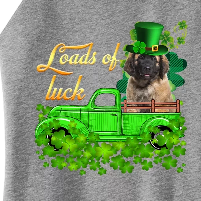 Loads Of Luck Truck Leonberger St Patrick's Day Gift Women’s Perfect Tri Rocker Tank