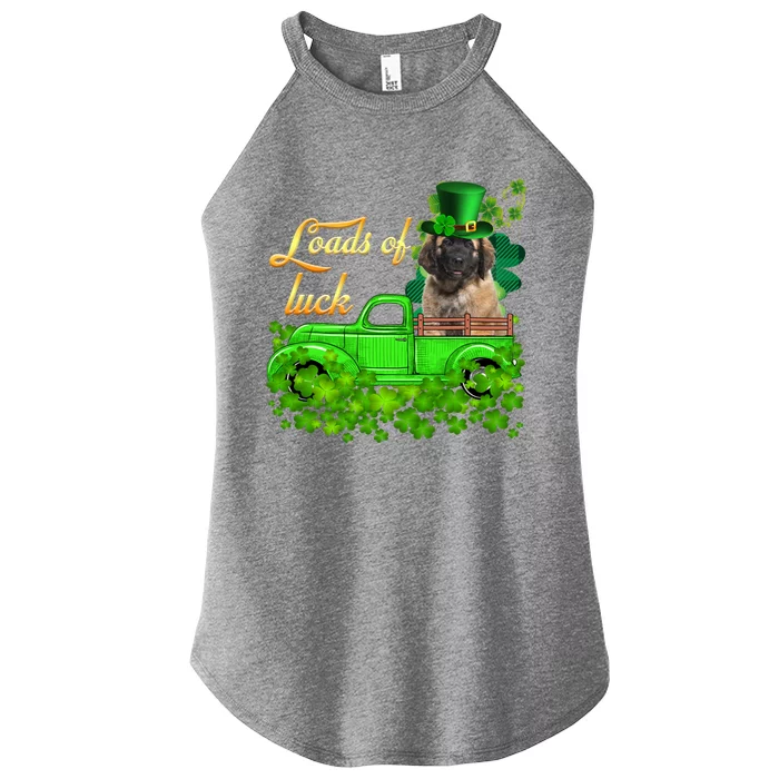 Loads Of Luck Truck Leonberger St Patrick's Day Gift Women’s Perfect Tri Rocker Tank