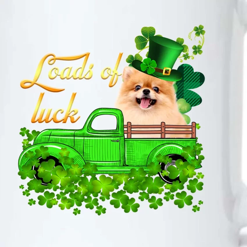 Loads Of Luck Truck Pomeranian St Patrick's Day Great Gift Black Color Changing Mug