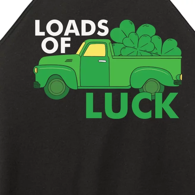 Loads Of Luck Funny Truck Patricks Day Women’s Perfect Tri Rocker Tank