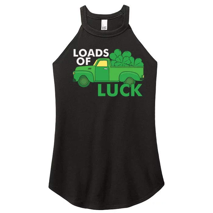 Loads Of Luck Funny Truck Patricks Day Women’s Perfect Tri Rocker Tank