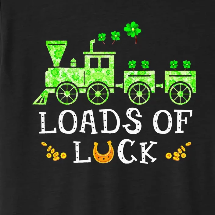 Loads Of Luck Train St Patricks Day ChromaSoft Performance T-Shirt