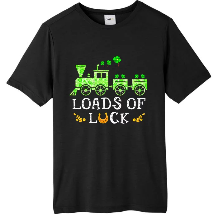 Loads Of Luck Train St Patricks Day ChromaSoft Performance T-Shirt