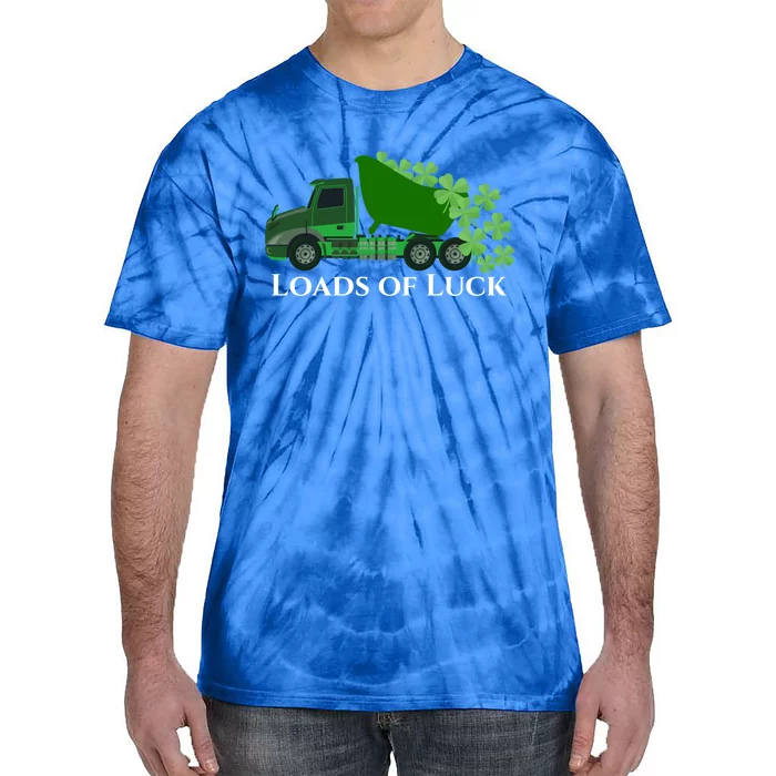 Loads Of Luck Truck St Patricks Day Shamrock Gift Tie-Dye T-Shirt