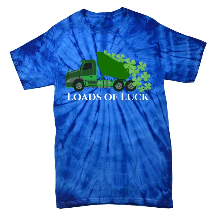 Loads Of Luck Truck St Patricks Day Shamrock Gift Tie-Dye T-Shirt