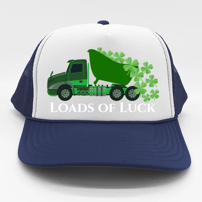 Loads Of Luck Truck St Patricks Day Shamrock Gift Trucker Hat