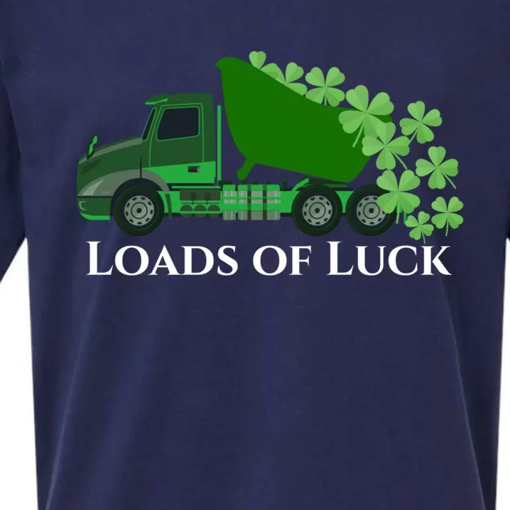 Loads Of Luck Truck St Patricks Day Shamrock Gift Sueded Cloud Jersey T-Shirt