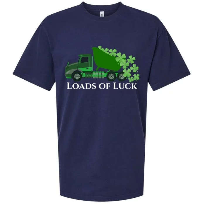 Loads Of Luck Truck St Patricks Day Shamrock Gift Sueded Cloud Jersey T-Shirt