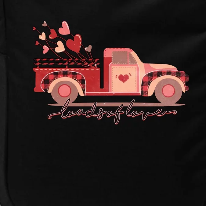 Load Of Love Truck Heart Retro Valentine's Day Gift Impact Tech Backpack