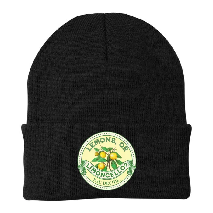 Lemons Or Limoncello You Decide. Optimist Pessimist Knit Cap Winter Beanie