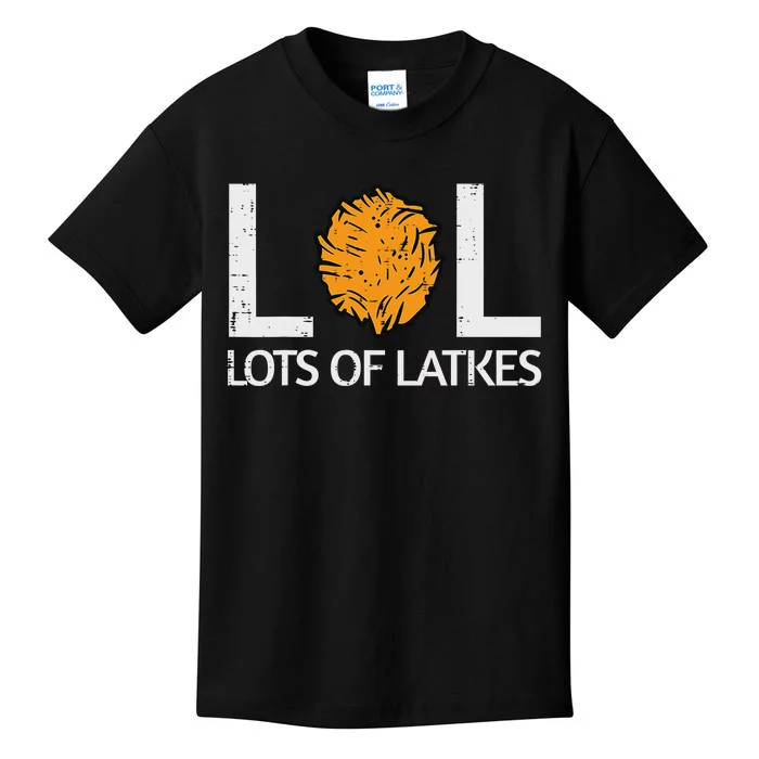 Lots Of Latkes Funny Jew Hanukkah Chanukah Kids T-Shirt