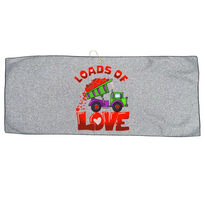 Loads Of Love Cool Construction Funny Gift Large Microfiber Waffle Golf Towel