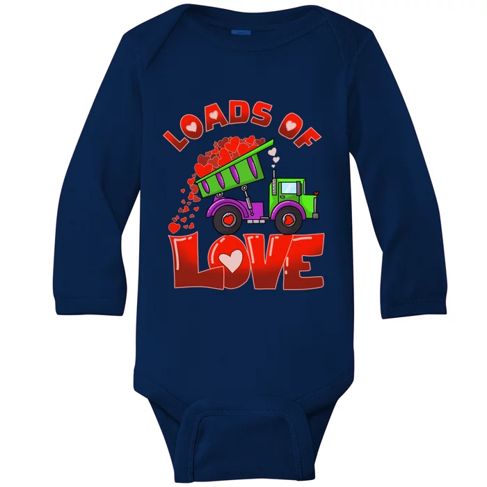 Loads Of Love Cool Construction Funny Gift Baby Long Sleeve Bodysuit