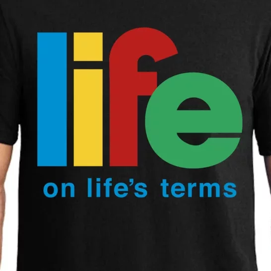 Life On Life's Terms Sobriety Recovery Funny Aa Na Gift Pajama Set