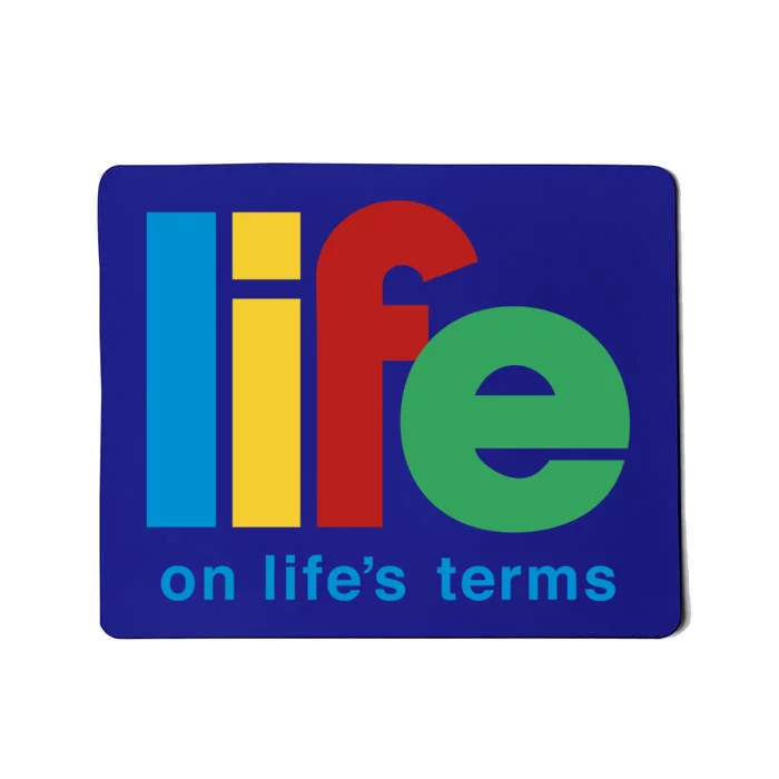 Life On Life's Terms Sobriety Recovery Funny Aa Na Gift Mousepad