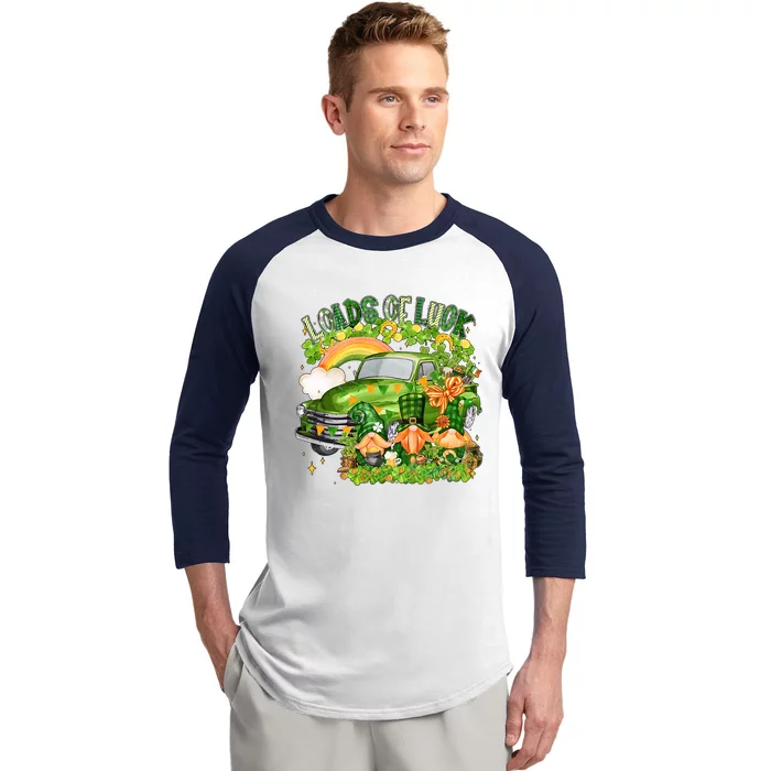 Loads Of Luck Gnomes Baseball Sleeve Shirt