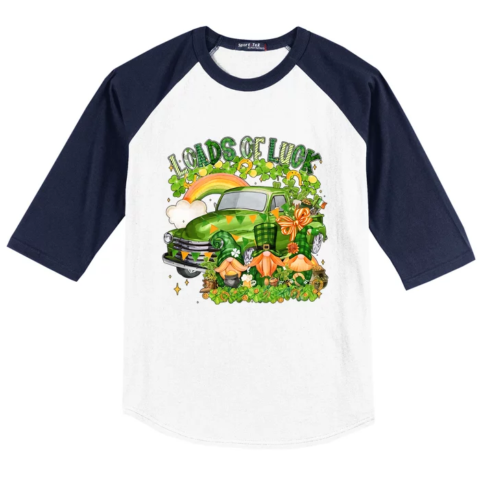 Loads Of Luck Gnomes Baseball Sleeve Shirt