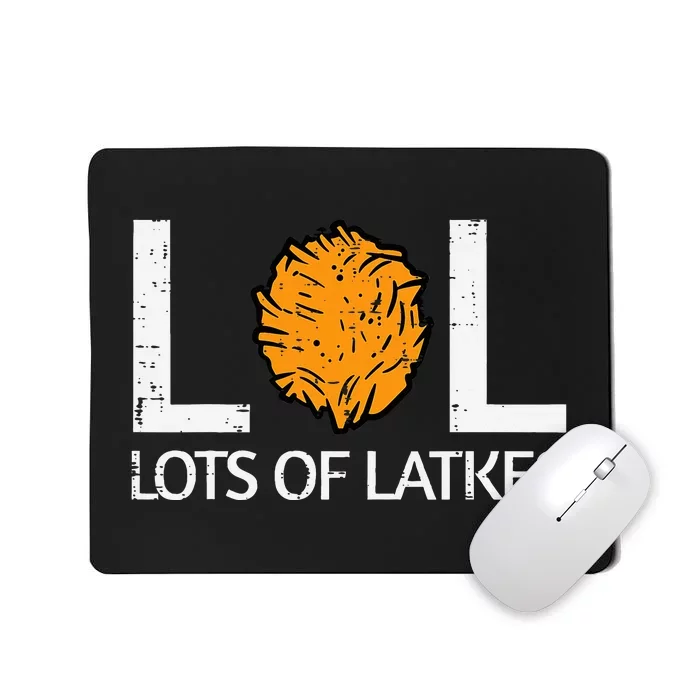 Lots Of Latkes Funny Jew Hanukkah Chanukah Mousepad