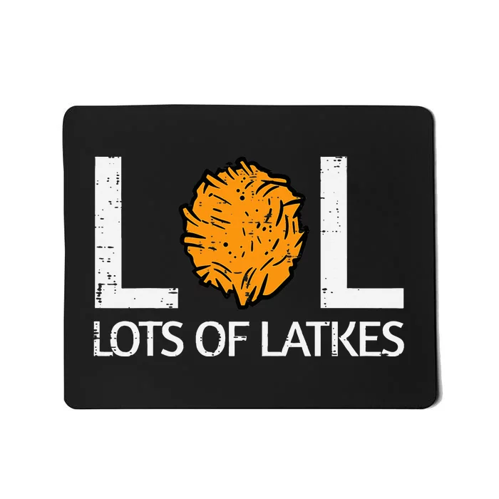 Lots Of Latkes Funny Jew Hanukkah Chanukah Mousepad