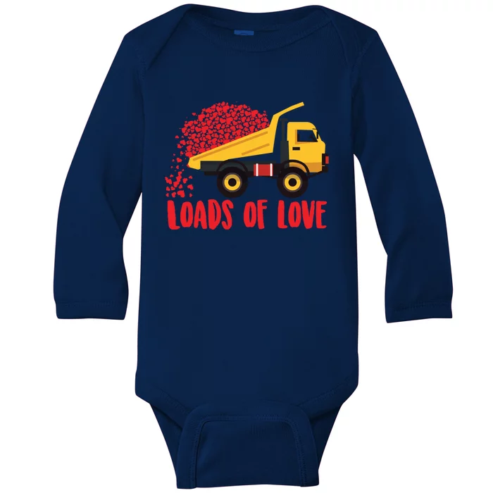 Loads Of Love Cool Construction Funny Gift Baby Long Sleeve Bodysuit