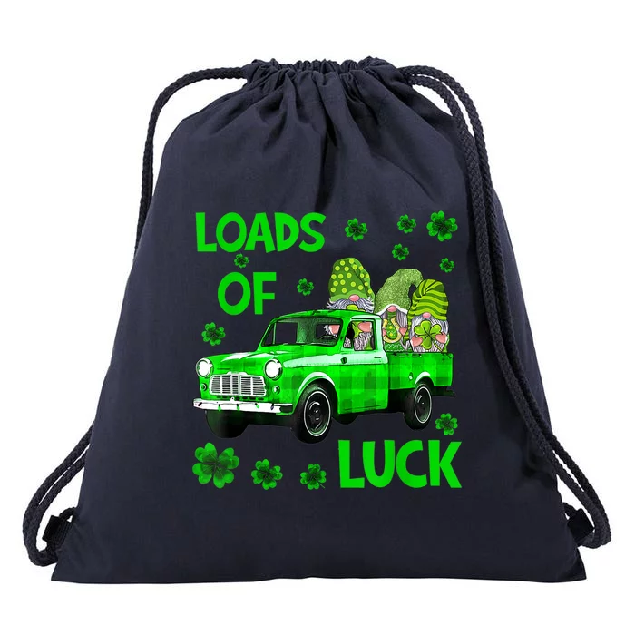 Loads Of Luck Gnomes Funny Leprechaun St Patricks Day Outfit Drawstring Bag