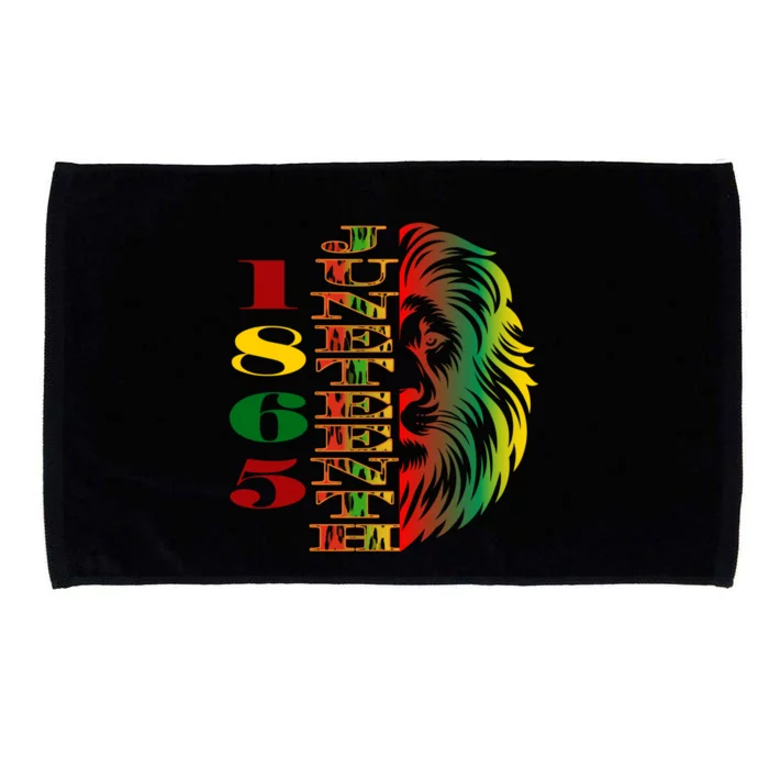 Lion Of Liberation And Freedom 1865 Junenth Ecipation Great Gift Microfiber Hand Towel