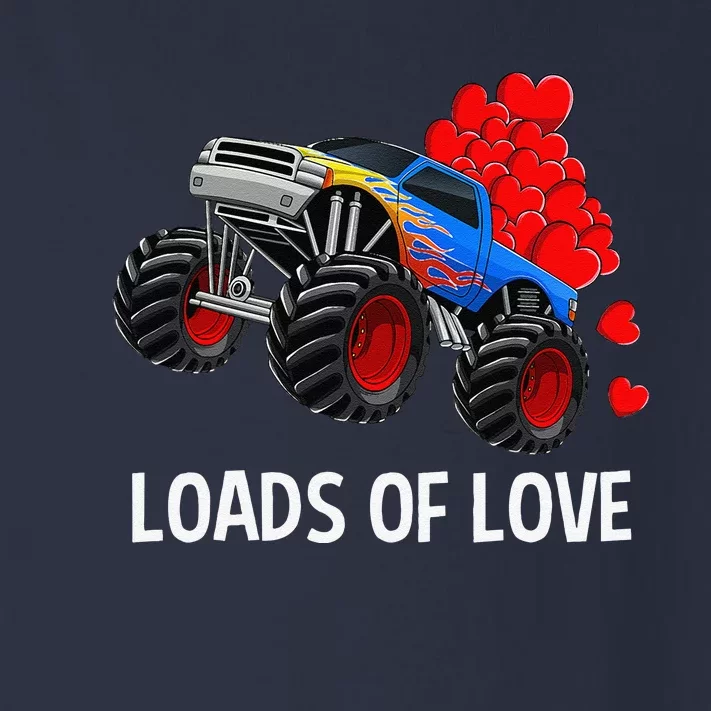 Loads Of Love Monster Truck Valentine's Day Gifts Toddler Long Sleeve Shirt