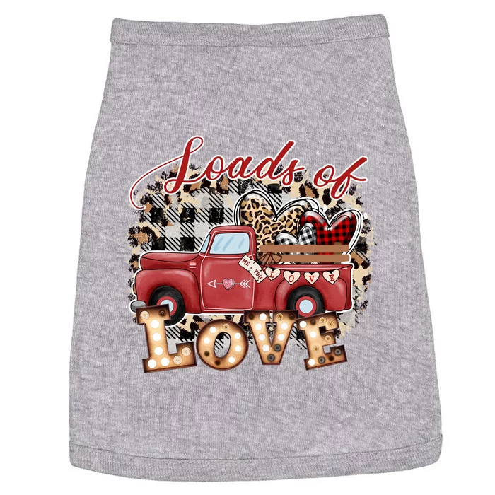 Loads Of Love Cute Vintage Truck Valentines Day Doggie Tank