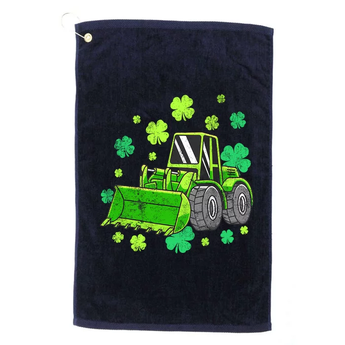 Loads Of Luck Tractor Boy St Patricks Day Platinum Collection Golf Towel