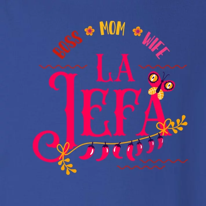 Latin Or Mexican Mothers Day Design Or Boss Mom Wife La Jefa Funny Gift Toddler Long Sleeve Shirt