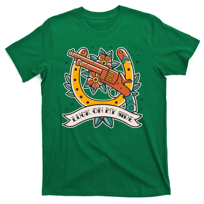 Luck On My Side Gun T-Shirt