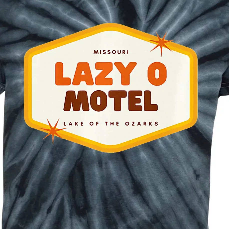 Lazy O Motel Lake Of The Ozarks Missouri Kids Tie-Dye T-Shirt