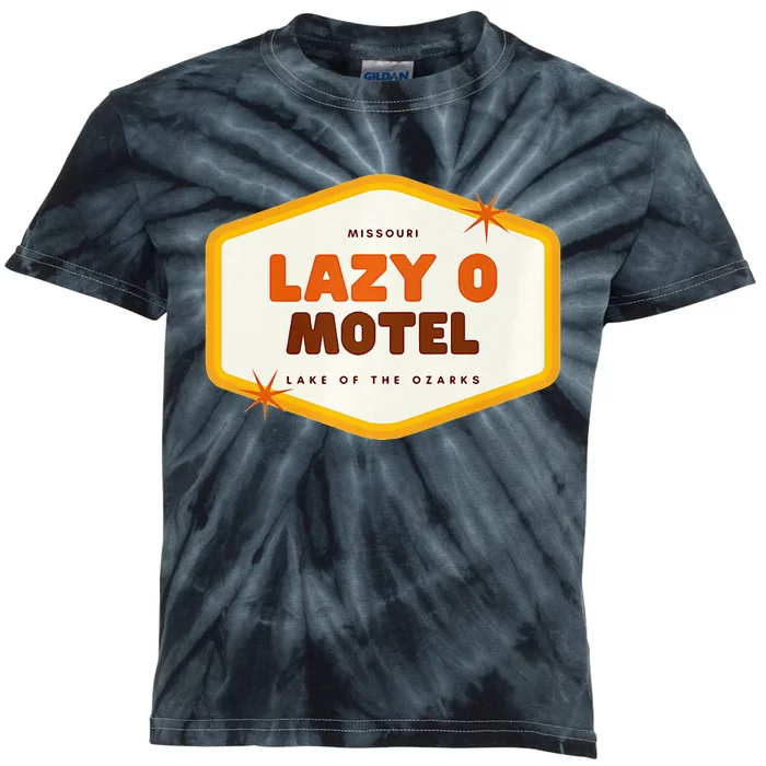 Lazy O Motel Lake Of The Ozarks Missouri Kids Tie-Dye T-Shirt