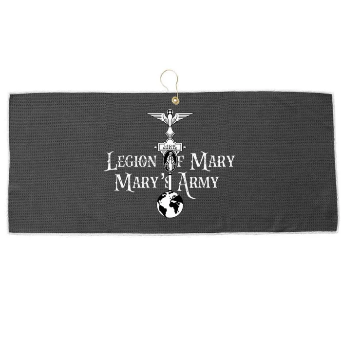 L.E.G.I.O.N Of Mary Our Lady Catholic Large Microfiber Waffle Golf Towel