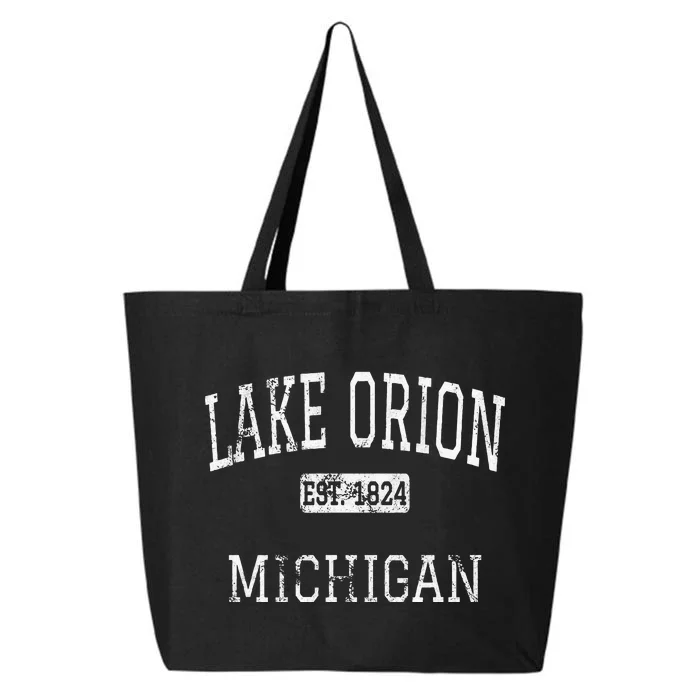 Lake Orion Michigan MI Vintage 25L Jumbo Tote