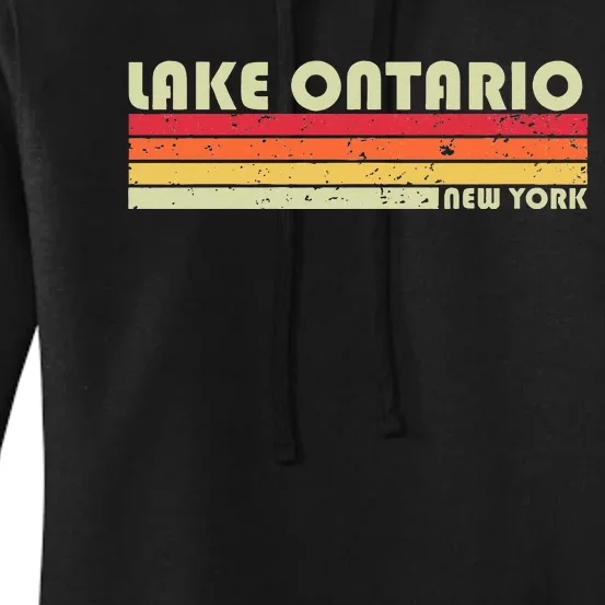 Lake Ontario New York Funny Fishing Camping Summer Women's Pullover Hoodie