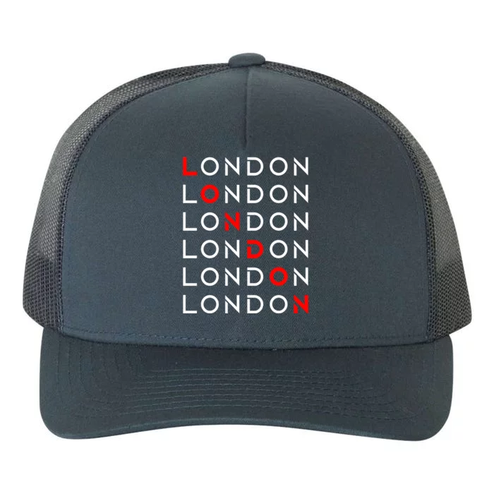 London Yupoong Adult 5-Panel Trucker Hat