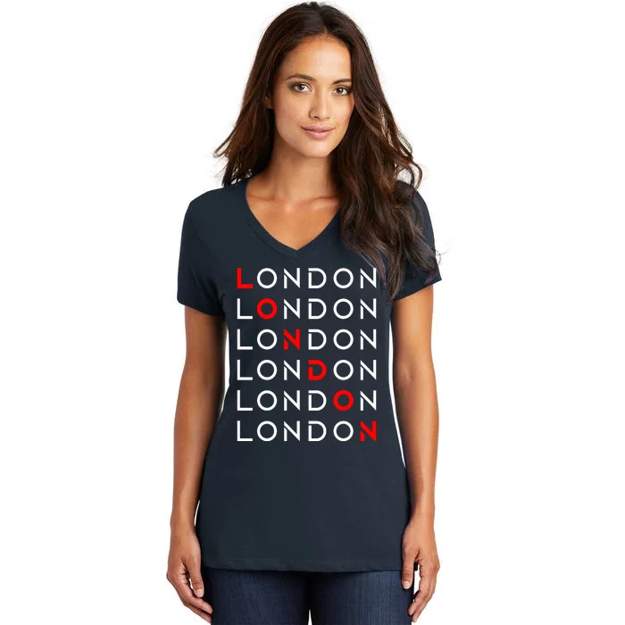 London Women's V-Neck T-Shirt