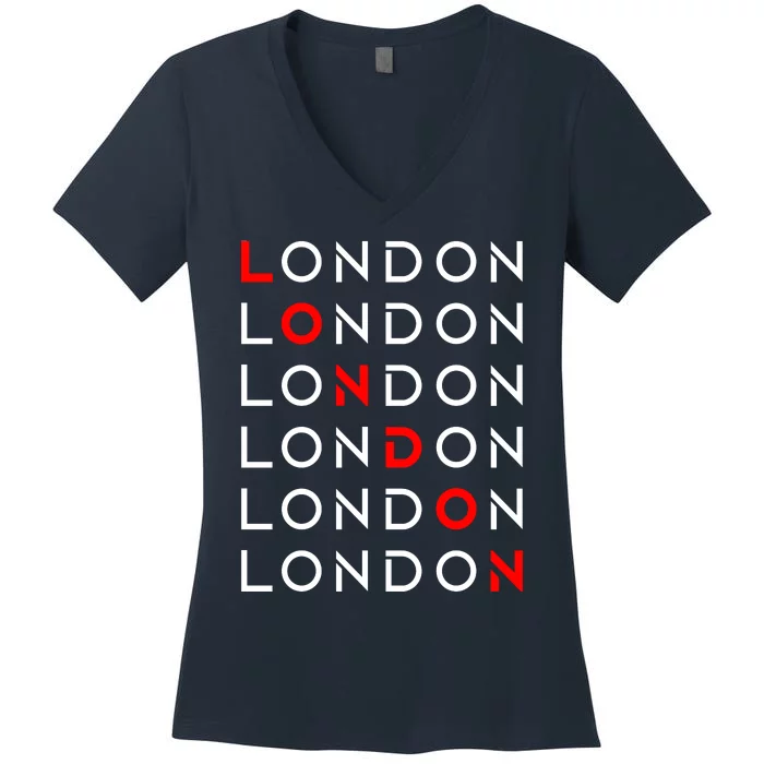 London Women's V-Neck T-Shirt