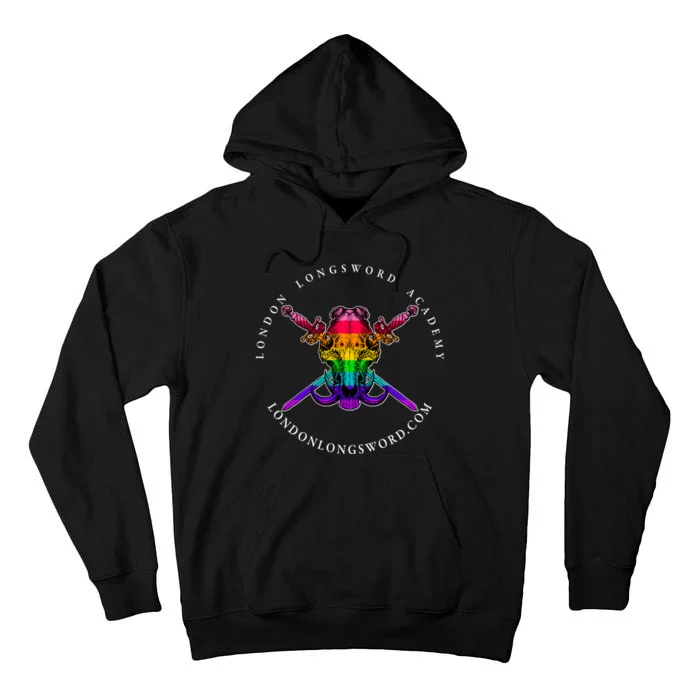 London Longsword Academy Rainbow Boar Skull Tall Hoodie