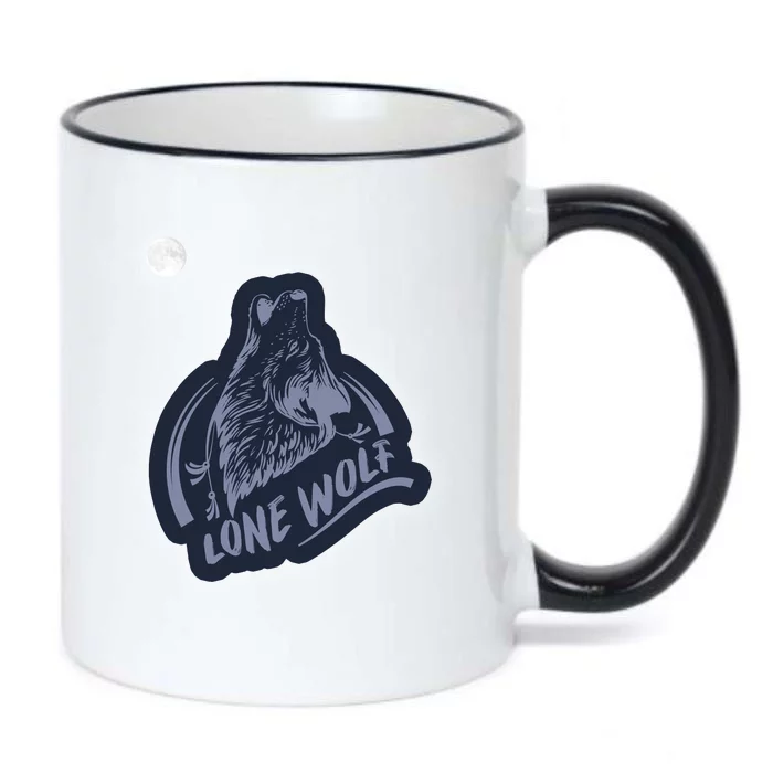 Lone Wolf Black Color Changing Mug