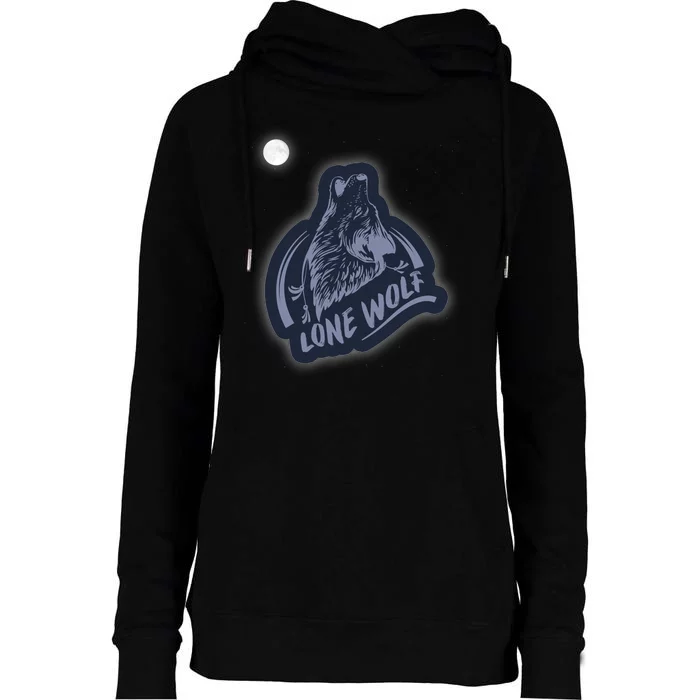 Lone Wolf Womens Funnel Neck Pullover Hood