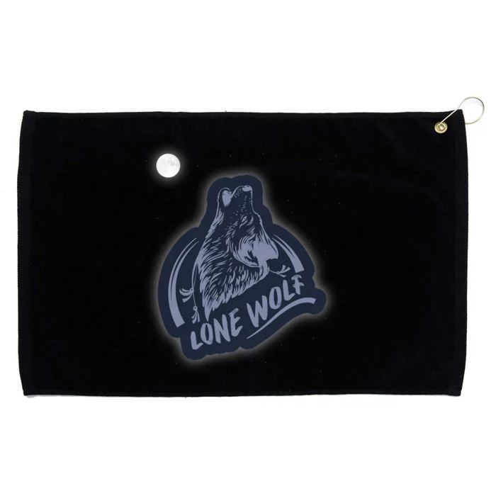 Lone Wolf Grommeted Golf Towel