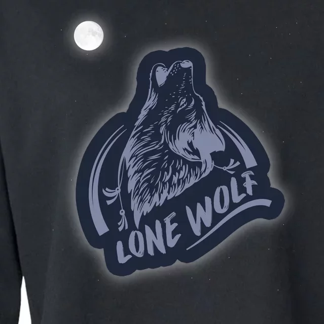 Lone Wolf Cropped Pullover Crew